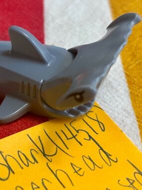LEGO Sand Blue Shark (14518) with Hammerhead (67229pb01) LIKE NEW!